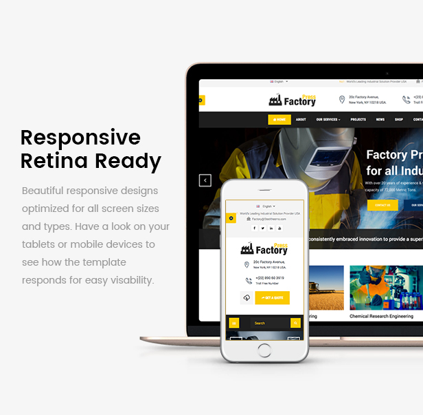 FactoryPress - Factory, Company And Industry WP Theme - 1
