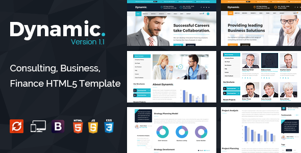 Dynamic – Consulting, Finance, Business HTML5 Template