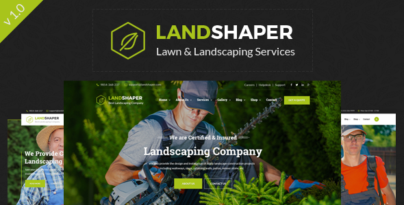 The Landshaper – Gardening, Lawn & Landscaping HTML Template