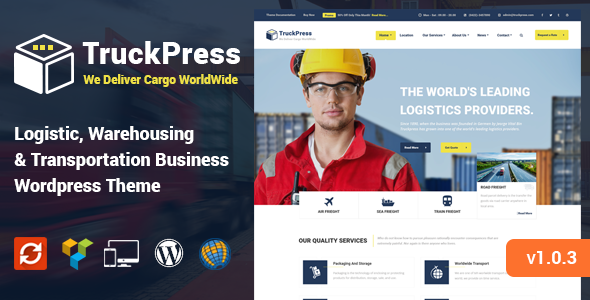 TruckPress – Warehouse, Logistics & Transportation WP Theme