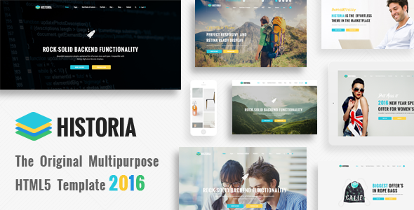Historia – Responsive Multi-Purpose HTML Template