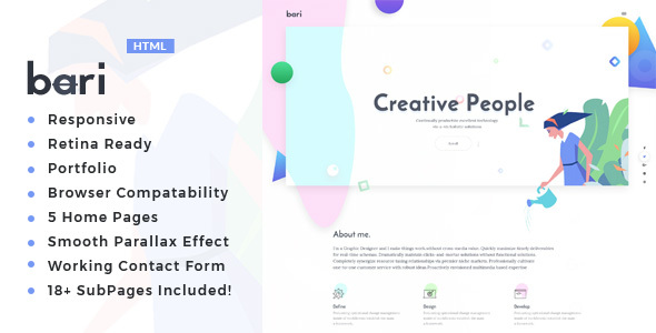 Bari – Portfolio for Freelancers & Agencies