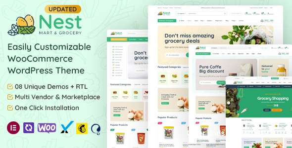 Nest – Grocery Store WooCommerce WordPress Theme