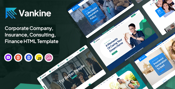 Vankine – Insurance & Consulting Business HTML Template