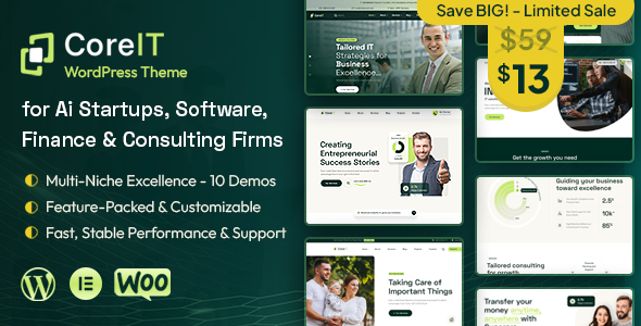 Core IT – Multipurpose Business & Consulting WordPress Theme