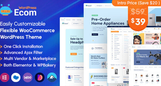 Ecom – Multipurpose WooCommerce WordPress Theme