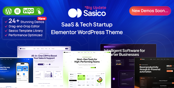 Sasico – SaaS & Tech Startup WordPress Theme